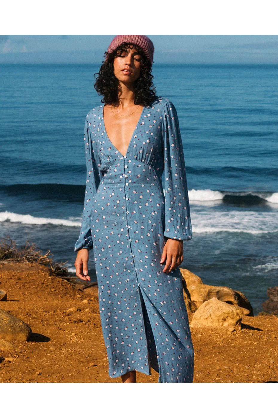 Billabong Cool Night Blue Shadow Dress Blue - Image 4