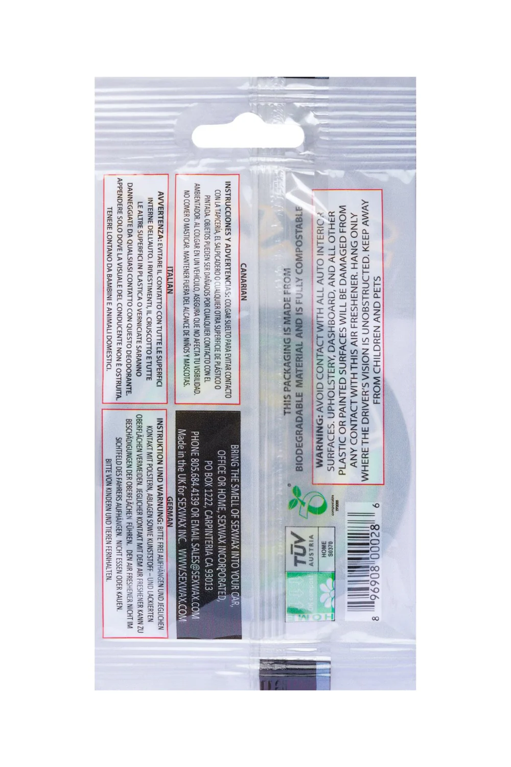 Mr Zogs Sex Wax Air Freshener Pineapple - Image 3