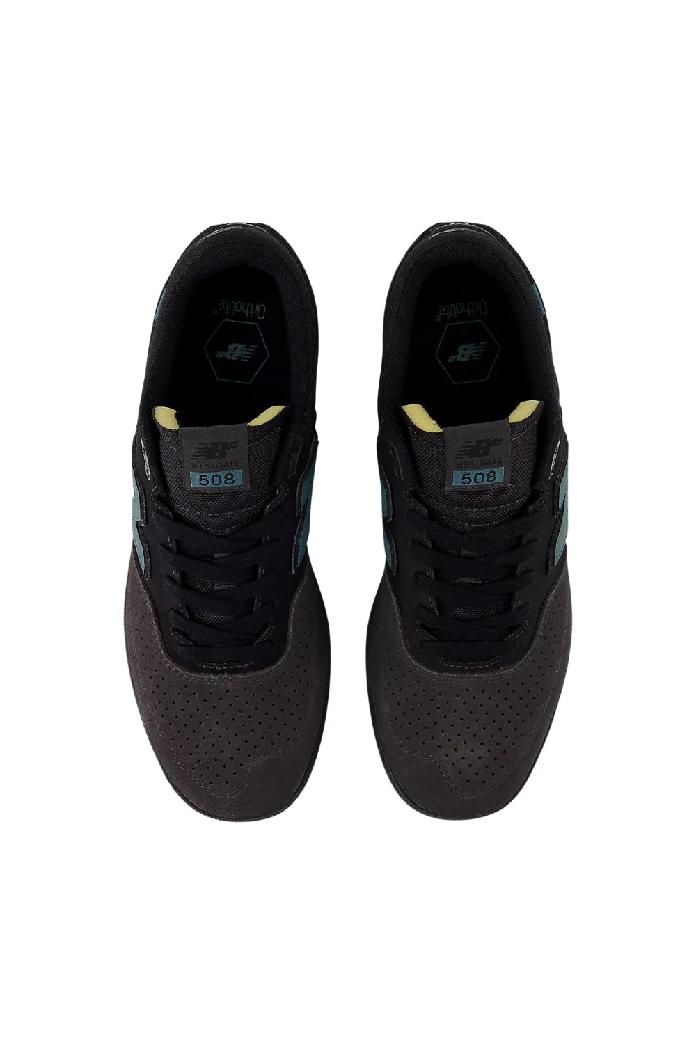 New Balance Numeric Brandon Westgate 508 Skate Shoes Black Cement With New Spruce - Image 4