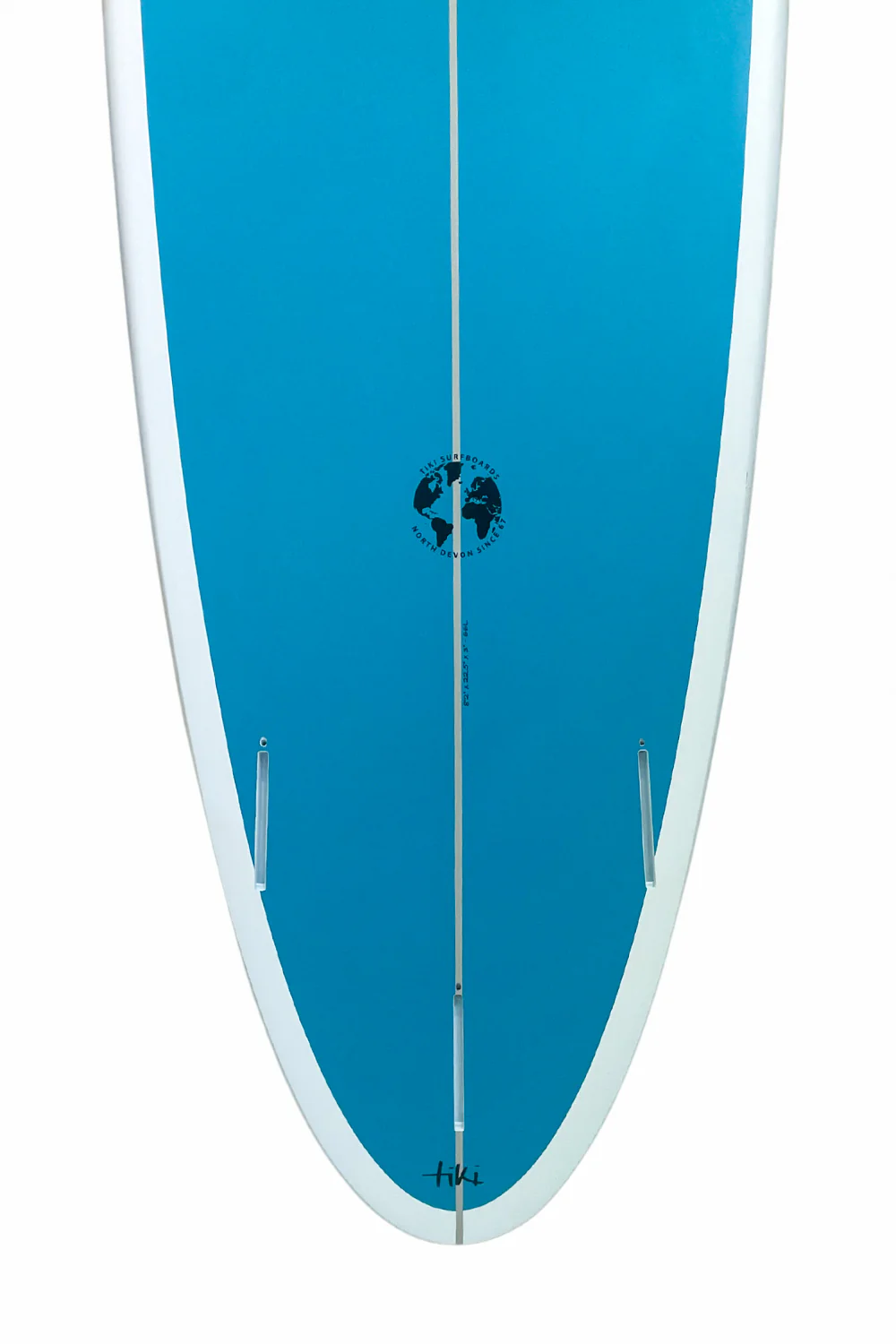 Tiki Evolution Glide Surfboard Tahitian Teal Deck - Image 4