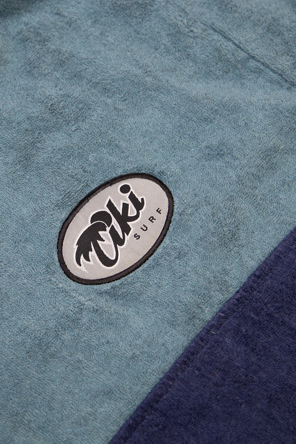 Tiki Surf Junior Cosy Towel Robe Deep Ocean Blue - Image 4